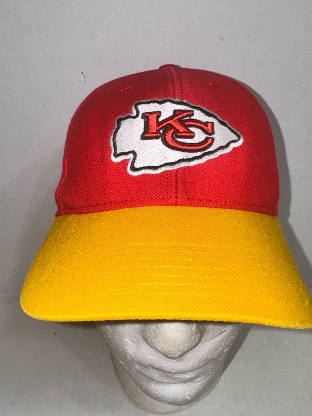 '47 Kansas City Chiefs Youth Adjustable Strapback Cap Hat Red Yellow Football